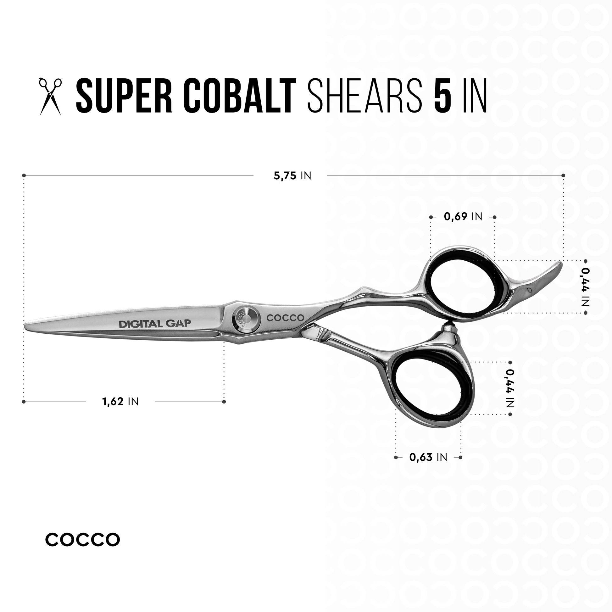 Cocco Digital Gap SCO Professional Shears - Kade Hair