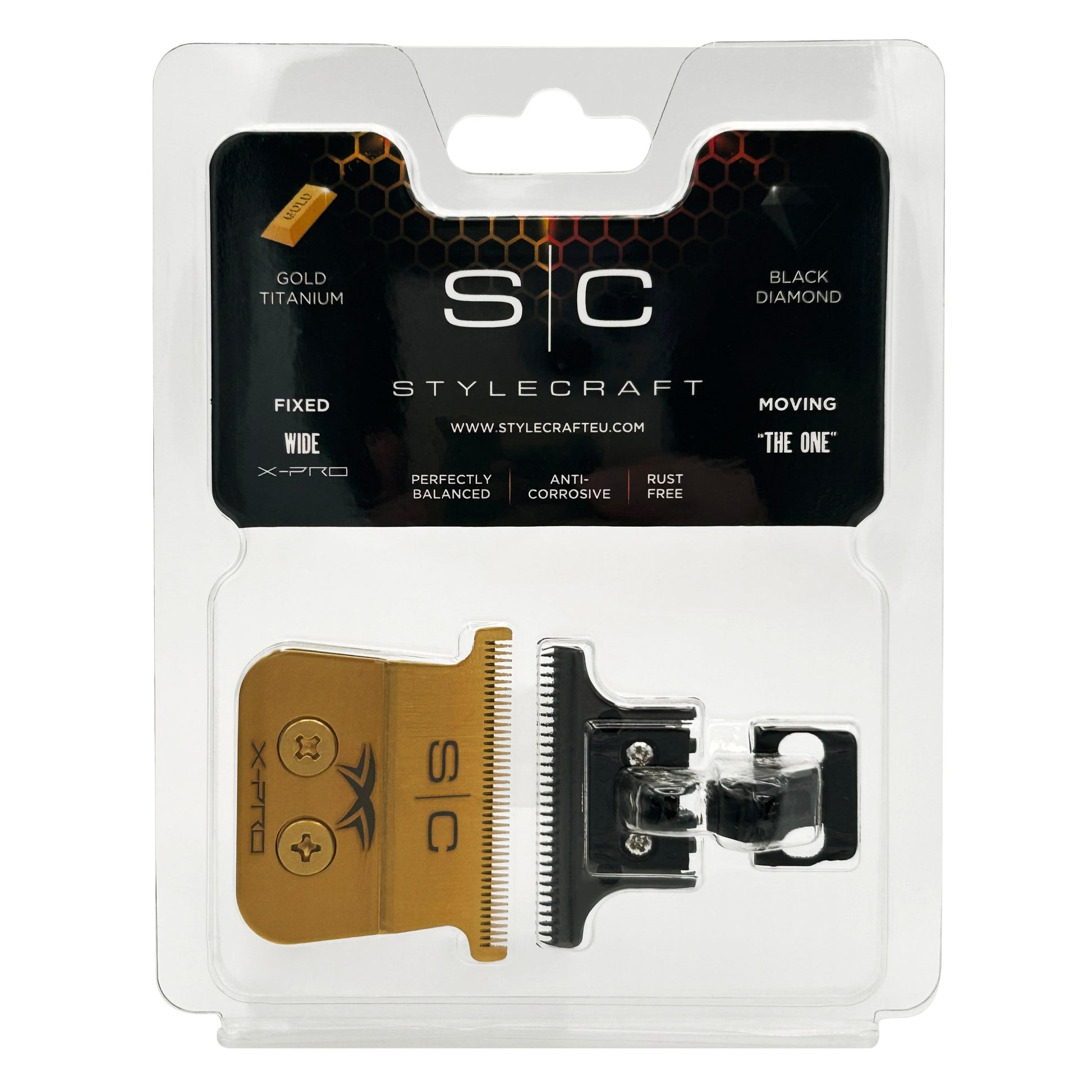 StyleCraft Gold X-Pro Wide Blade with THE ONE DLC Deep Tooth Cutter