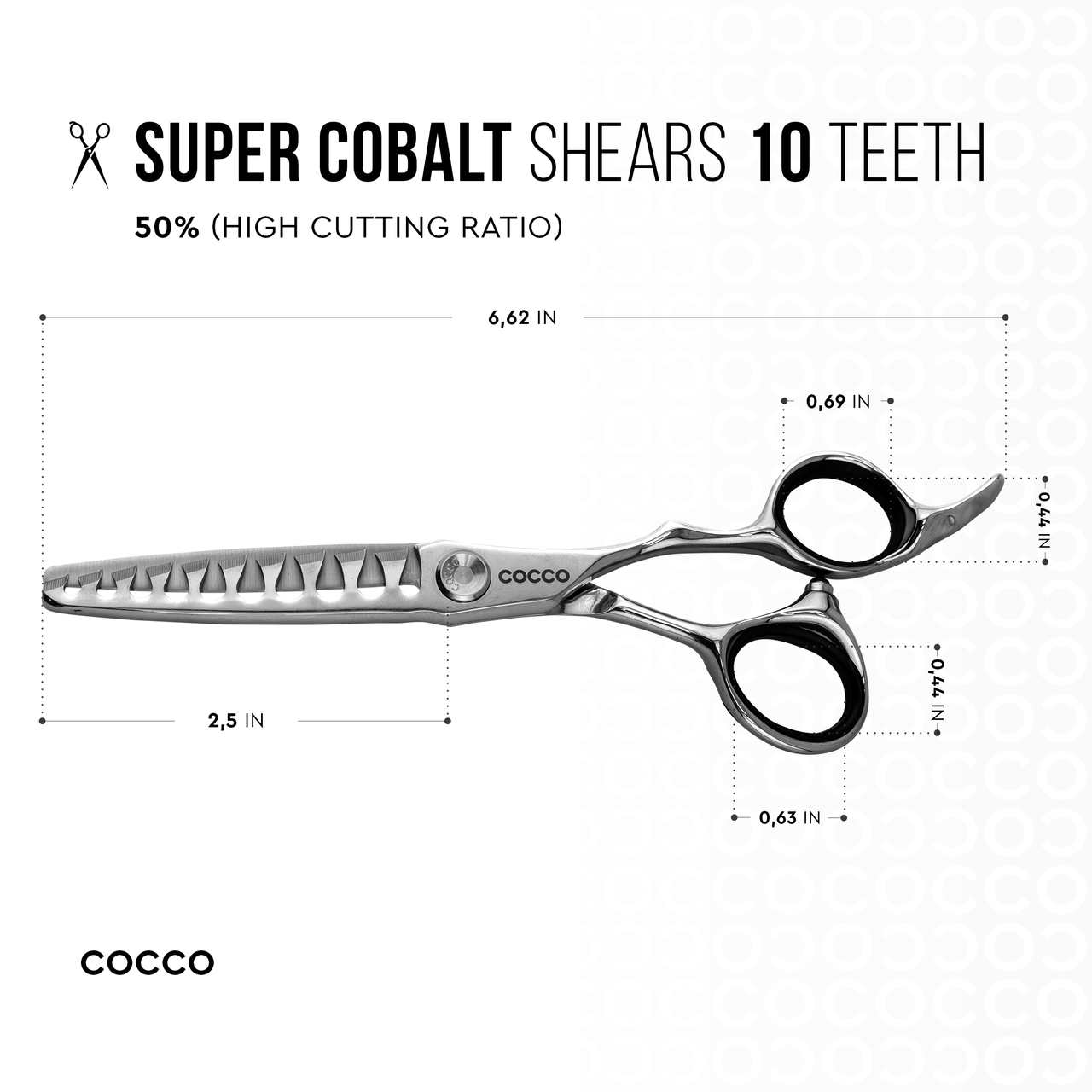Cocco Digital Gap SCO Texturizer & Blender Shears - Kade Hair