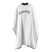 Gamma+ White Cutting Cape with Silicone Collar