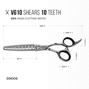 Cocco VG10 Thinning Shears - Kade Hair