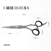 Cocco VG10 Left-Handed Professional Shears - Kade Hair