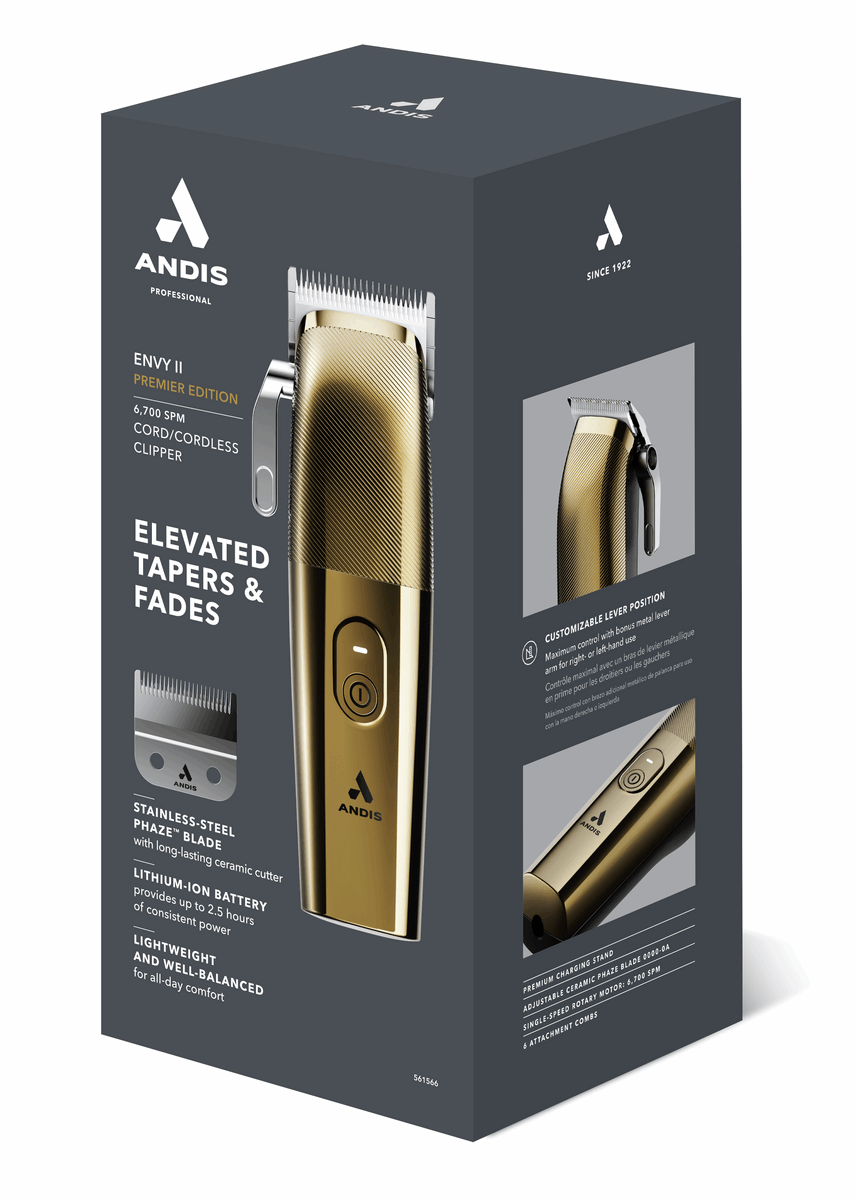 Andis Envy II Clipper Premium Edition Gold - Kade Hair