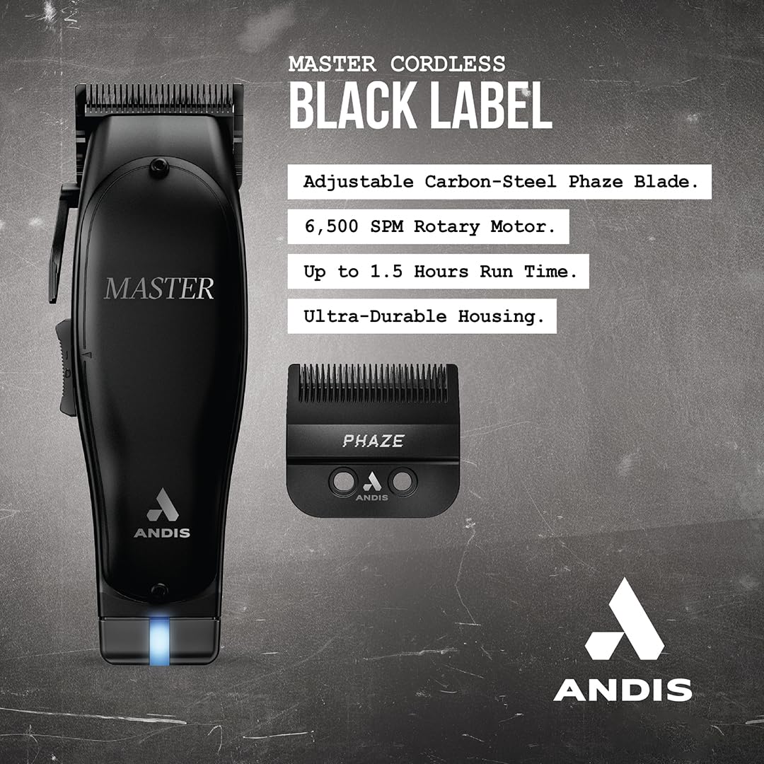 Andis Master Black Label Edition Cordless Clipper - Kade Hair