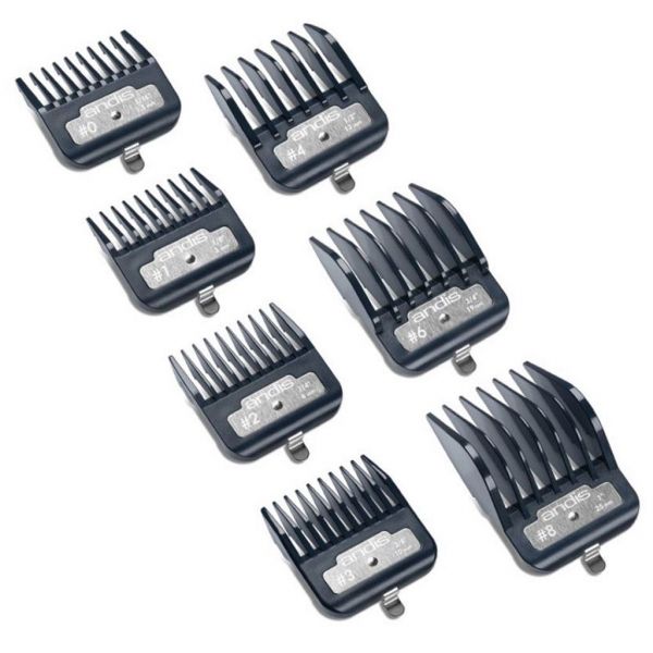 Andis Master Premium Metal Clip 7 - Piece Comb Set - Kade Hair