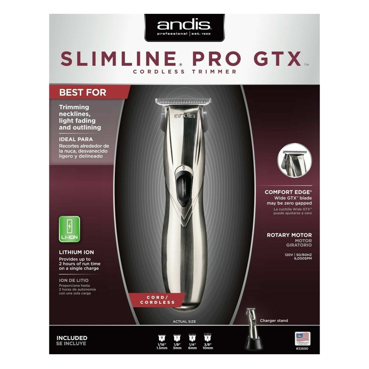 Andis Slimline Pro GTX Cordless Trimmer - Kade Hair