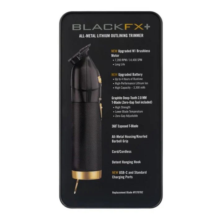 Babyliss Black FX+ Skeleton Lithium Trimmer - Kade Hair