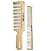 BaByliss PRO Gold FX Metal Barber Comb 2 piece Set - Kade Hair
