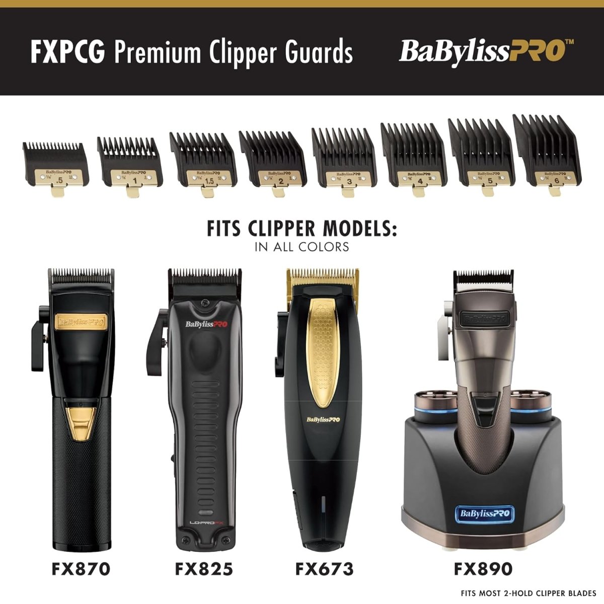 BaBylissPRO 8pc Premium Clipper Guard Set - Kade Hair