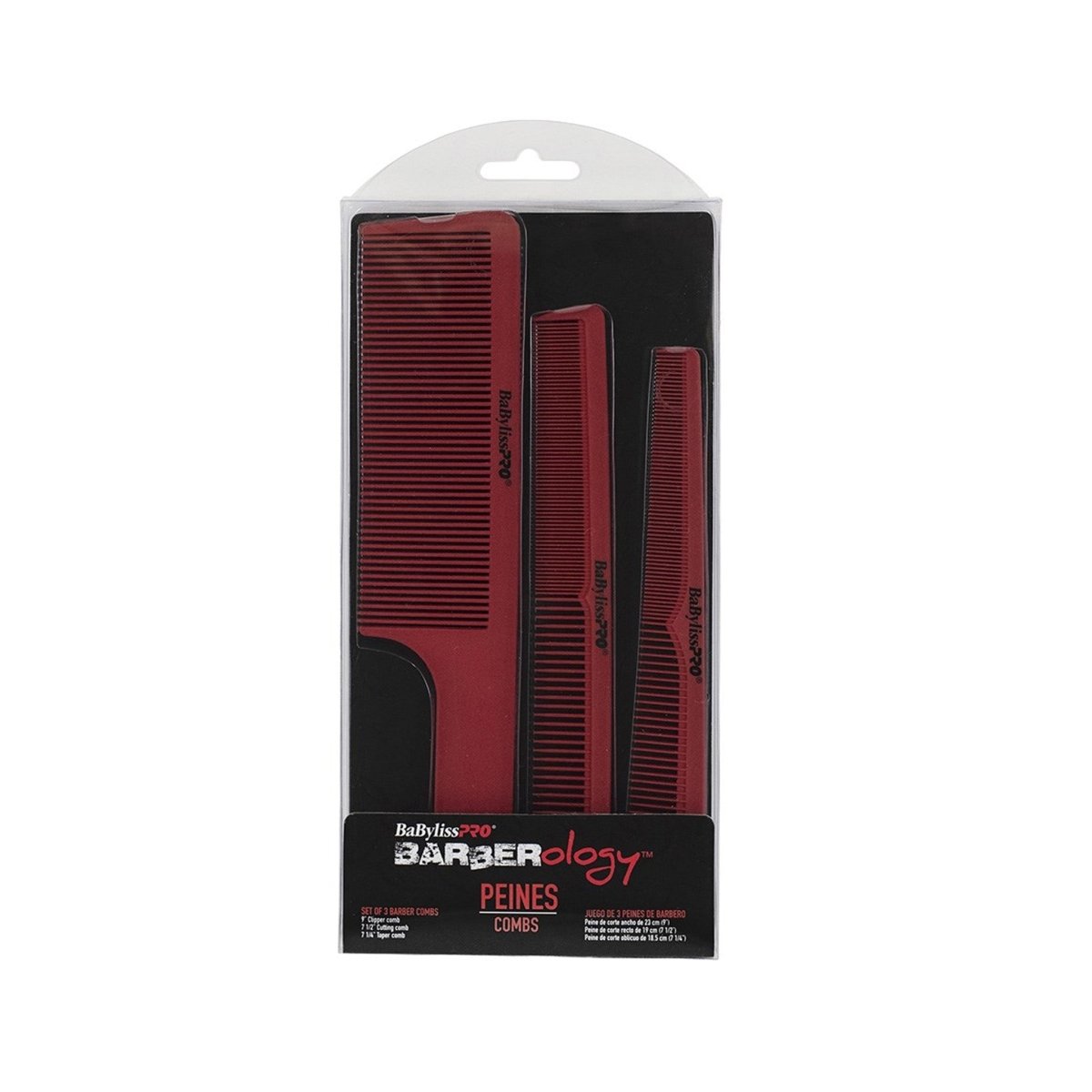 BabylissPRO Barberology Barber Comb Set - 3pc - Kade Hair