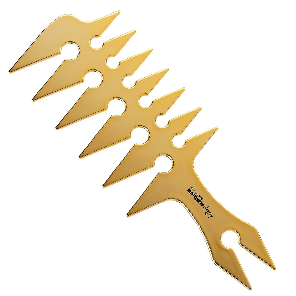 BabylissPRO Barberology Wide Tooth Styling Comb Gold - Kade Hair