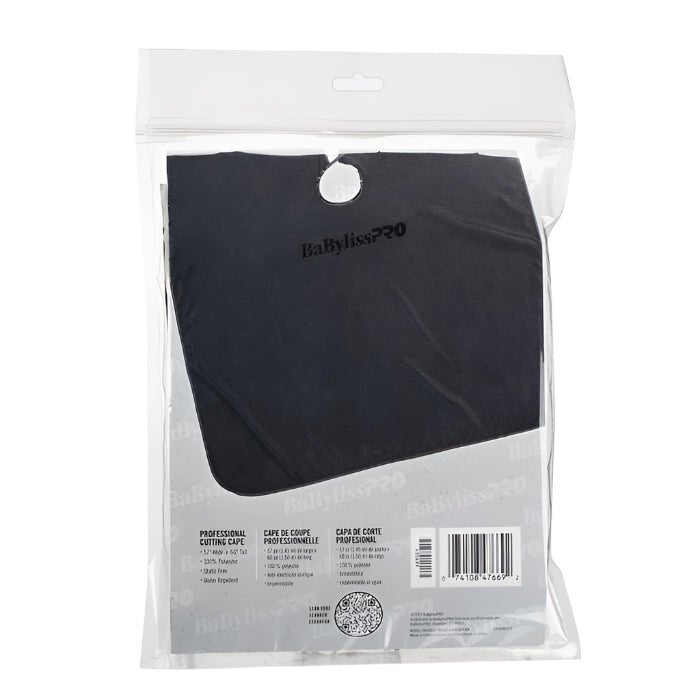 BabylissPRO Black Barber Cape - Kade Hair