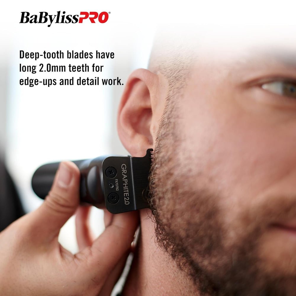 BaBylissPRO Black Graphite 2.0 Trimmer Blade - Deep Tooth (FX707B2) - Kade Hair
