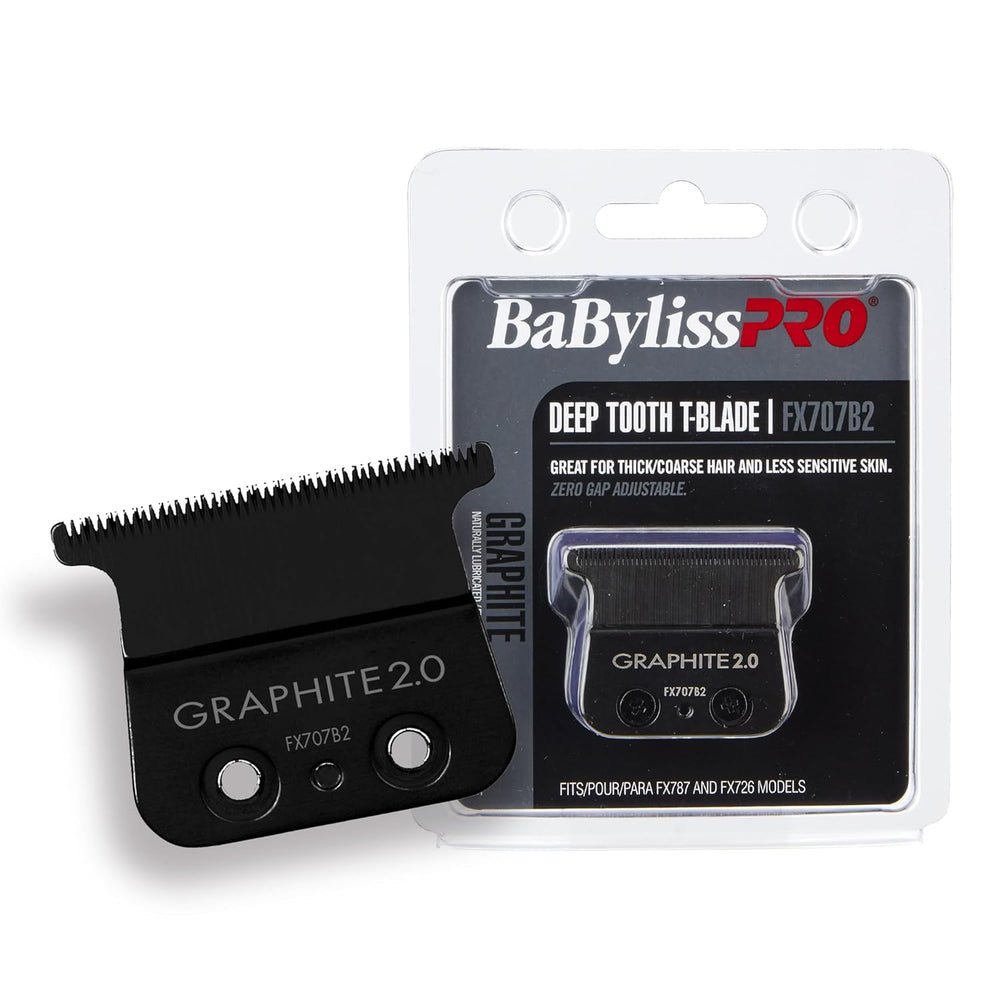 BaBylissPRO Black Graphite 2.0 Trimmer Blade - Deep Tooth (FX707B2) - Kade Hair
