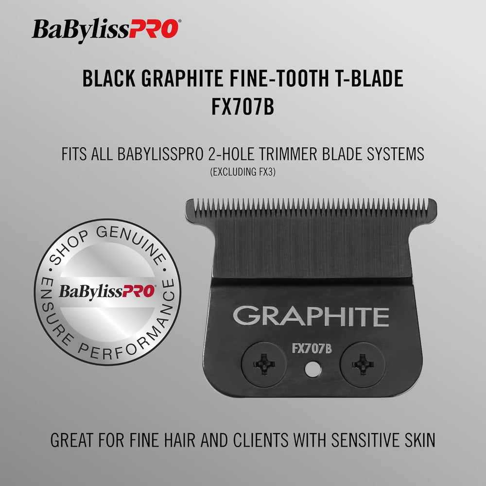 BaBylissPRO Black Graphite Trimmer Blade - Fine Tooth - Kade Hair