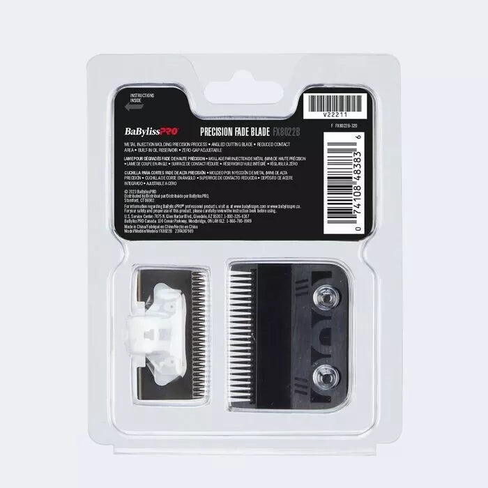 BaBylissPRO Black Titanium Metal - Injection Molded Precision Fade Blade FX8022B - Kade Hair