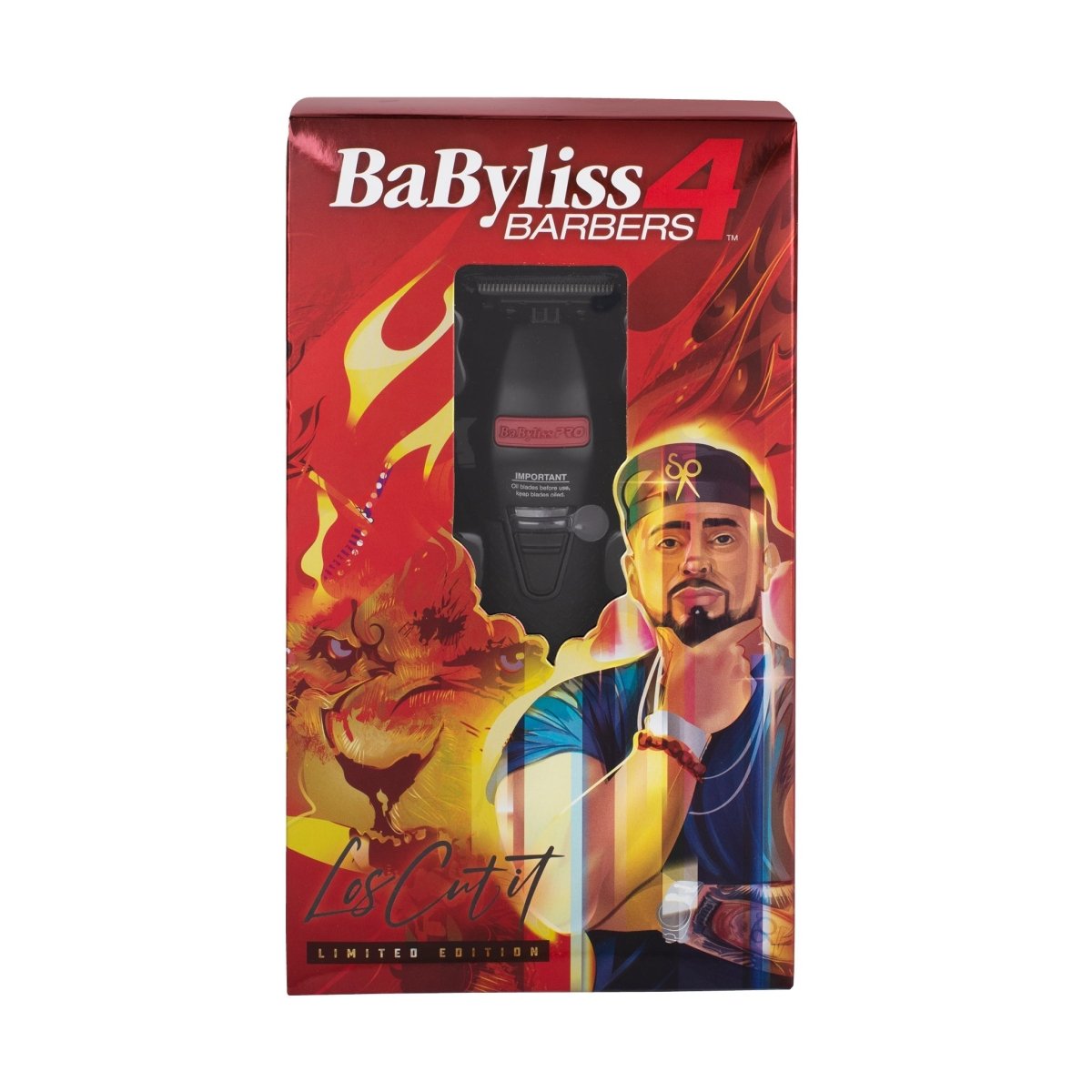 BabylissPRO Black/Red FX Skeleton Lithium Hair Trimmer - Kade Hair