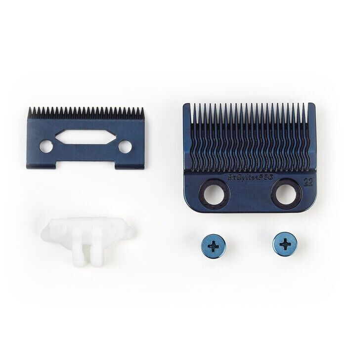 BaBylissPRO Blue Titanium Metal - Injection Molded Precision Fade Blade FX8022BL - Kade Hair