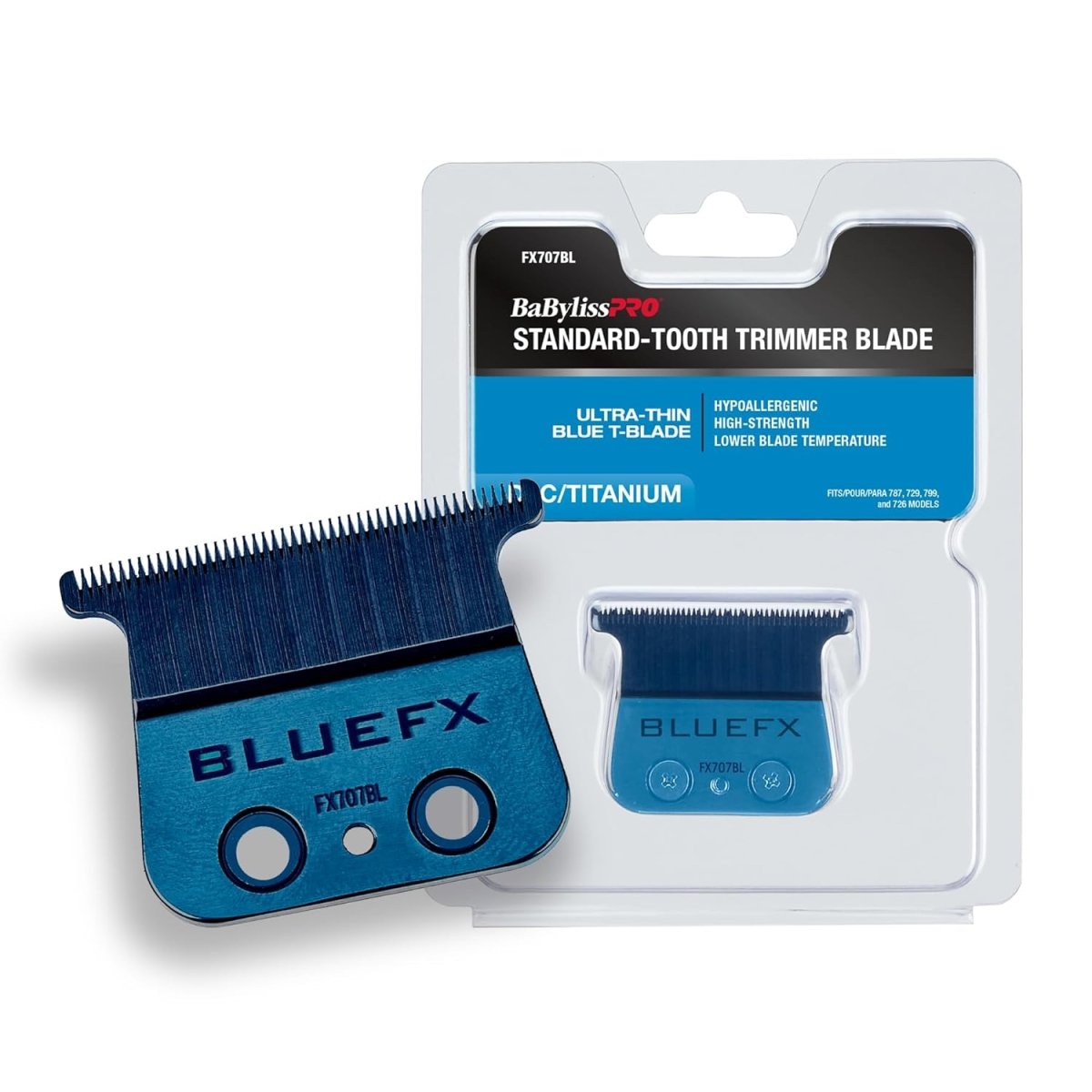 BaBylissPRO Blue Titanium Standard Tooth T - Blade (FX707BL) - Kade Hair