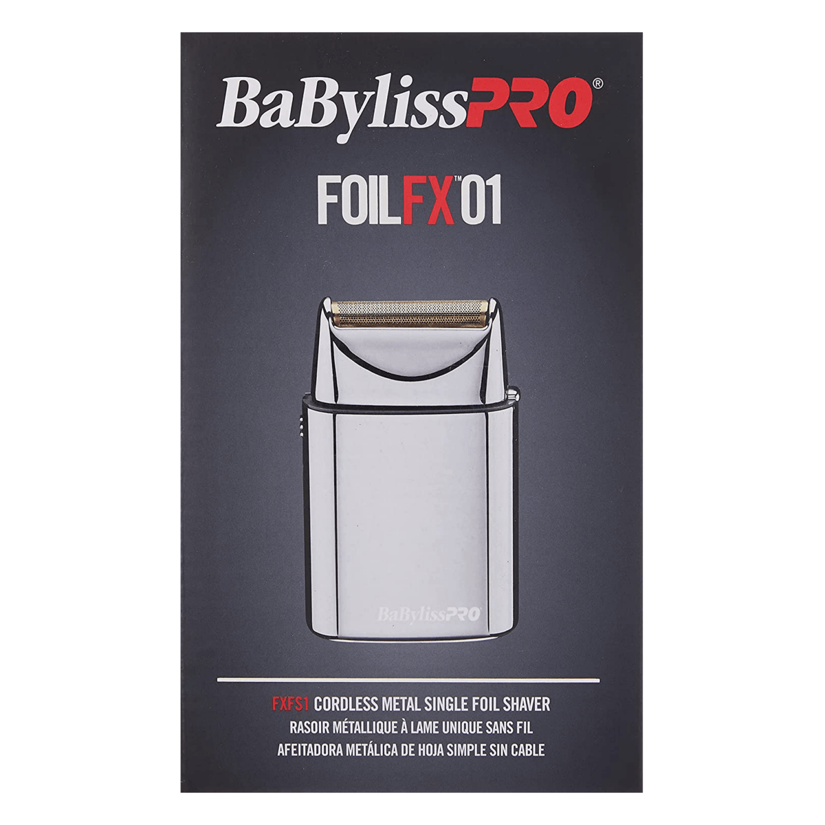 BabylissPRO Foil FX01 Silver Metal Single Foil Shaver - Kade Hair