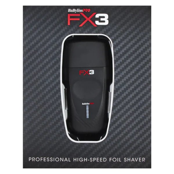 BabylissPRO FX3 Professional High Speed Foil Shaver - Black - Kade Hair