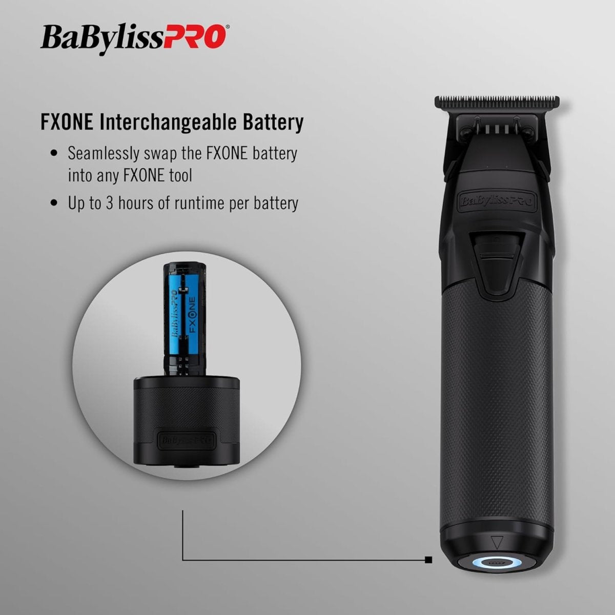 BaBylissPRO FXONE BLACKFX All - Metal Trimmer - Kade Hair