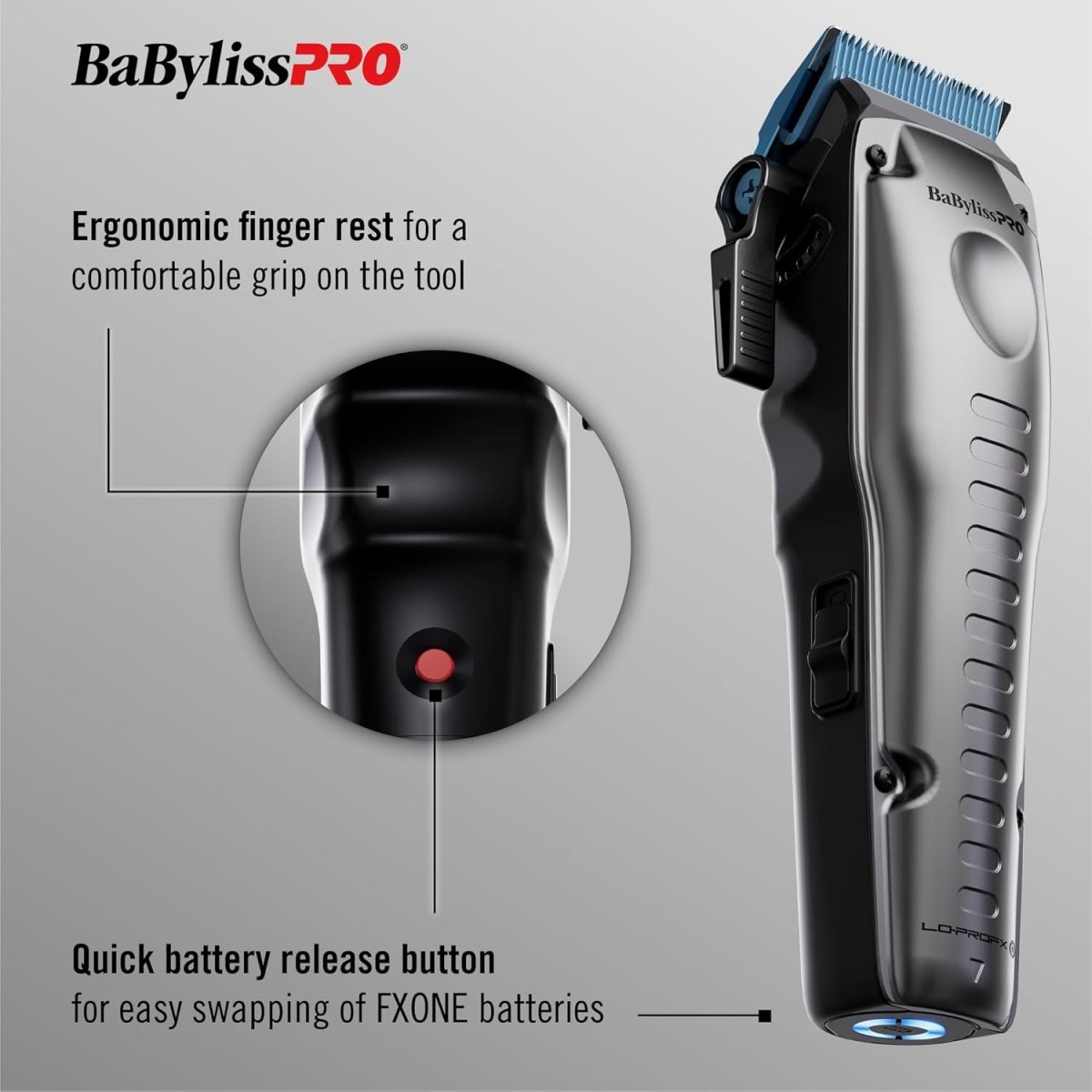 BaBylissPRO FXONE LO - PROFX Cordless Clipper - Kade Hair