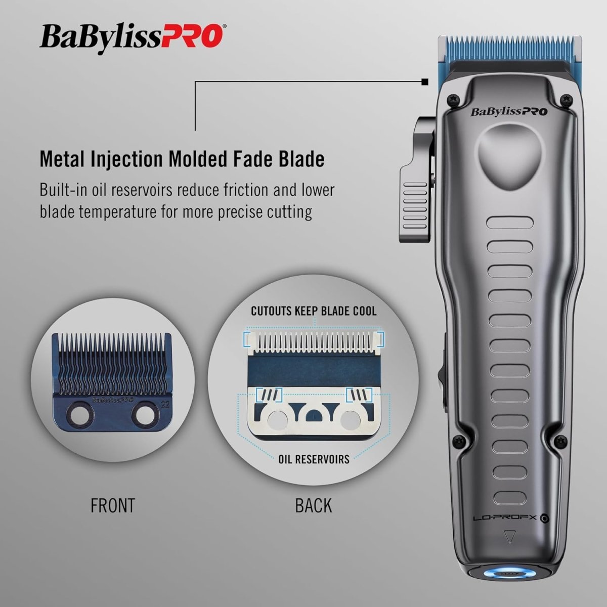 BaBylissPRO FXONE LO - PROFX Cordless Clipper - Kade Hair