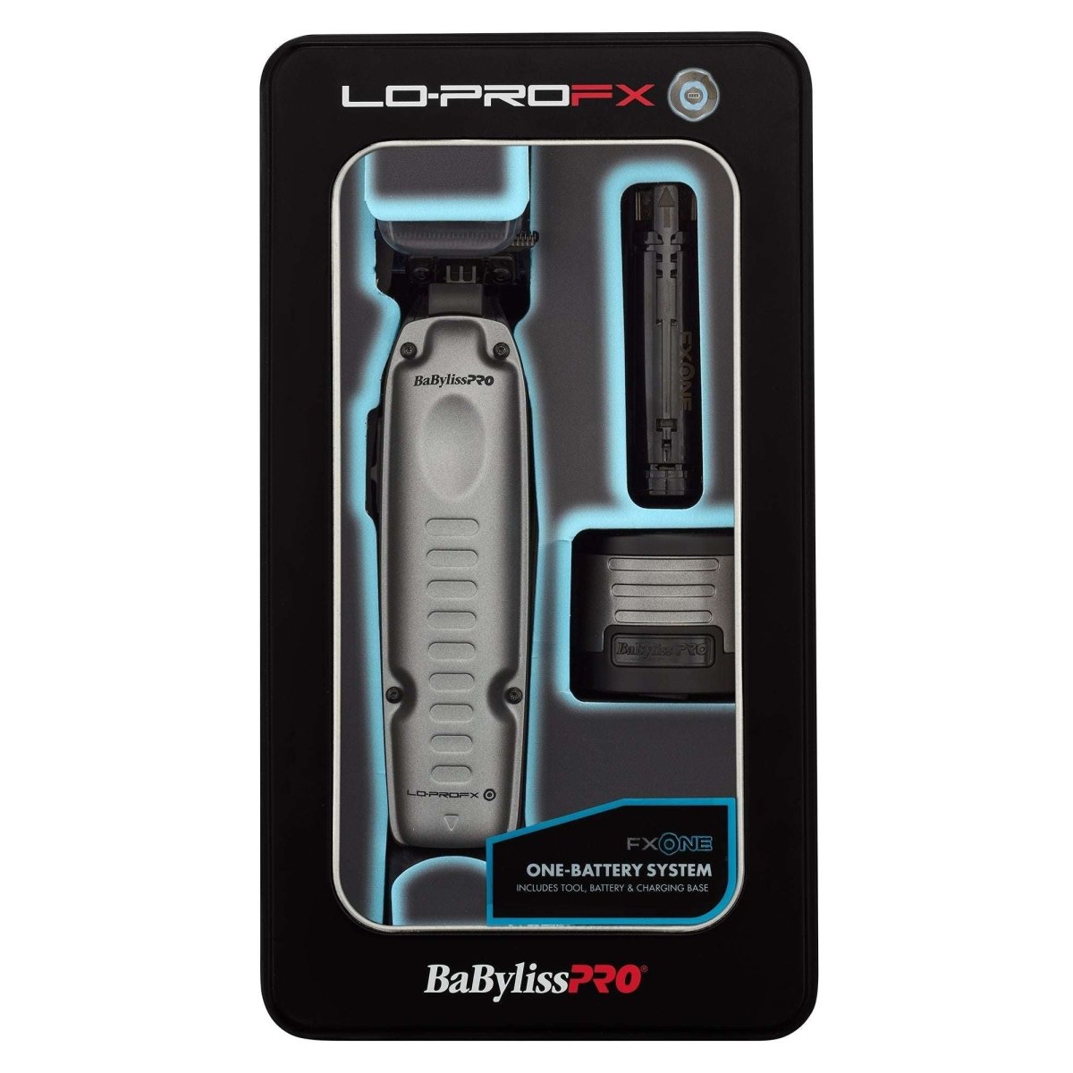 BaBylissPRO FXONE Lo - ProFX Matte Gray High Performance Low Profile Trimmer - Kade Hair