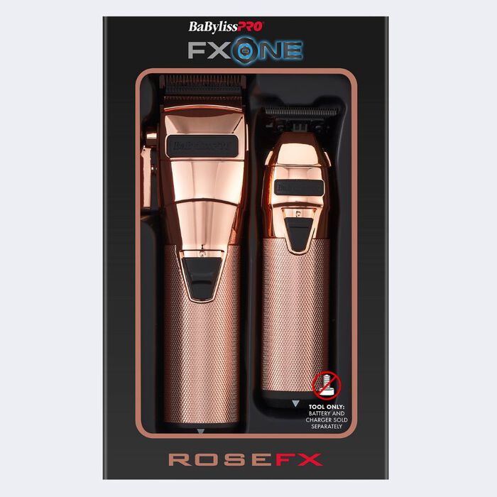 BaBylissPRO FXONE Rose Gold Clipper & Trimmer Bundle - Kade Hair