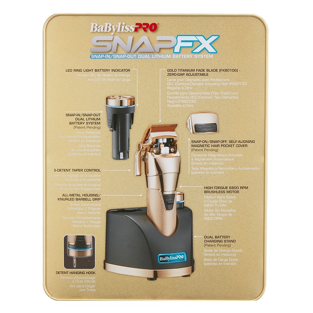 BabylissPRO Gold SnapFX Clipper - Kade Hair