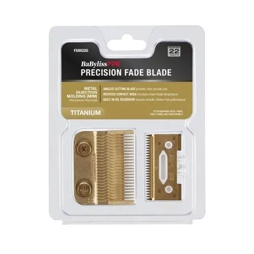 BaBylissPRO Gold Titanium Metal - Injection Molded Precision Fade Blade FX8022G - Kade Hair