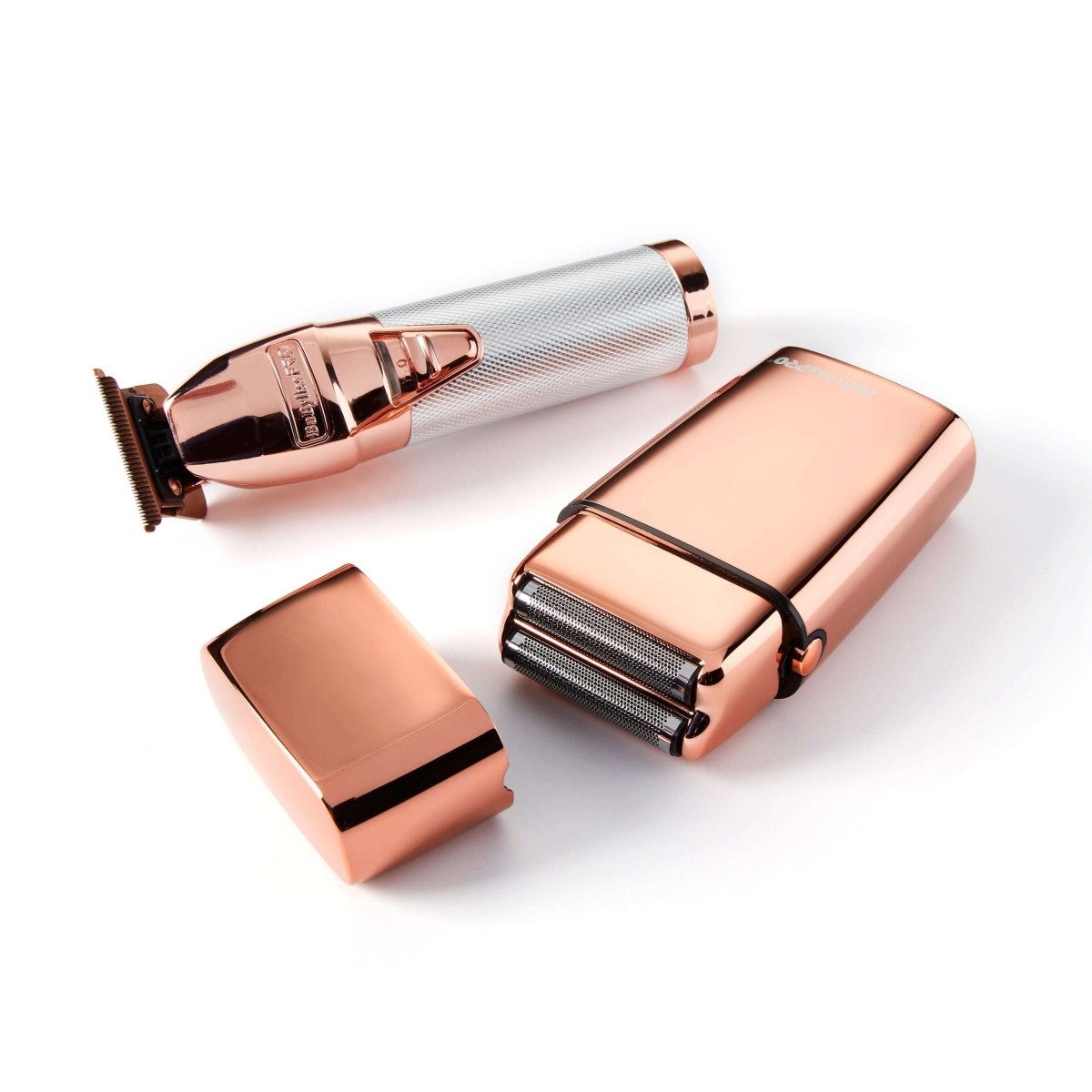BaBylissPRO Limited Edition Rose Gold Trimmer & Double Foil Shaver Set - Kade Hair