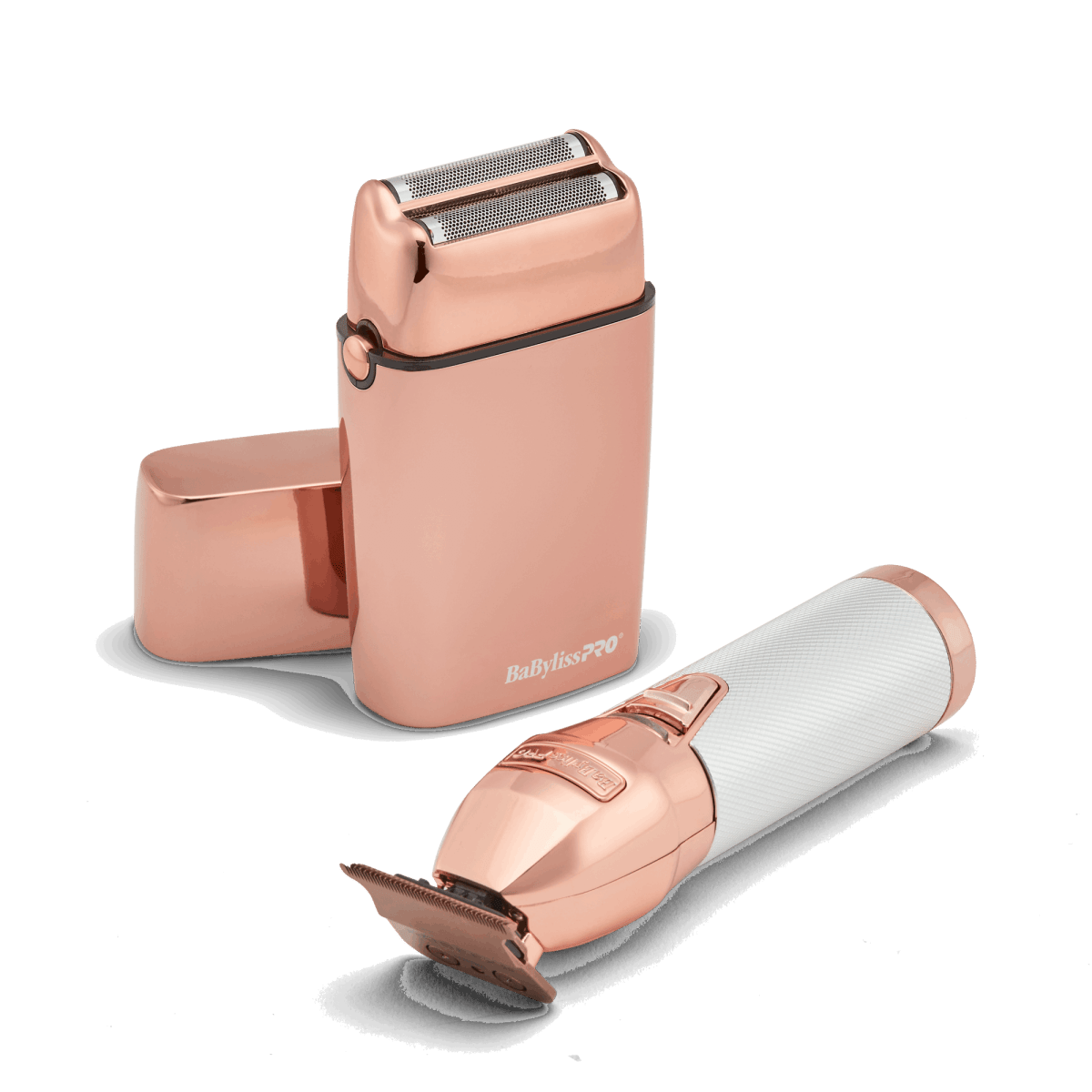 BaBylissPRO Limited Edition Rose Gold Trimmer & Double Foil Shaver Set - Kade Hair