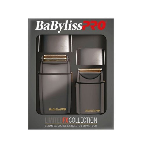 BabylissPRO Limited FX Collection - Double & Single Foil Shaver Duo - Gunmetal - Kade Hair