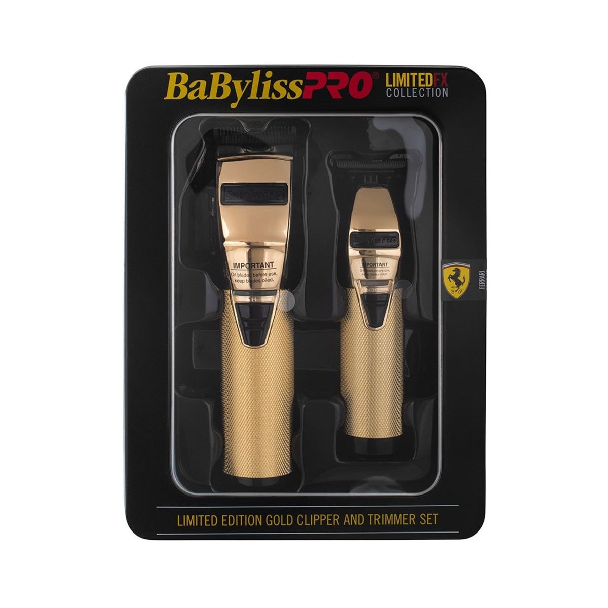 BabylissPRO Limited FX Gold Clipper & Outliner Trimmer Duo - Kade Hair