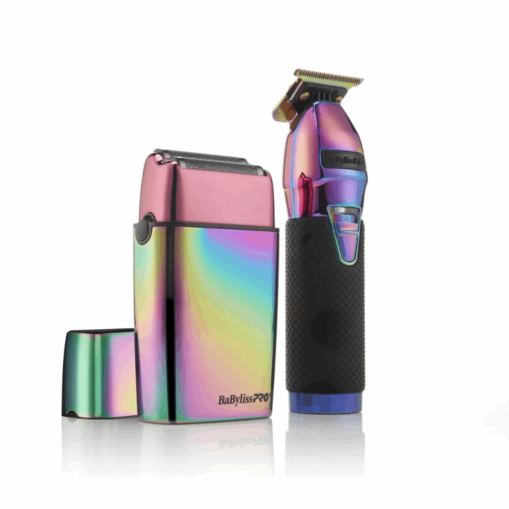 BaBylissPRO LimitedFX Iridescent Trimmer & Double - Foil Shaver Set - Kade Hair