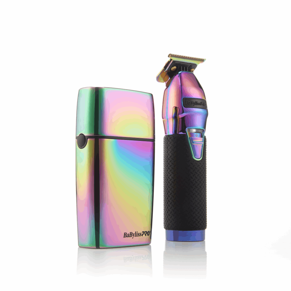 BaBylissPRO LimitedFX Iridescent Trimmer & Double - Foil Shaver Set - Kade Hair
