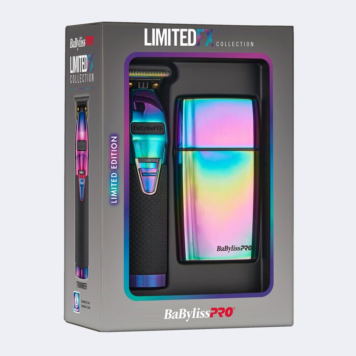 BaBylissPRO LimitedFX Iridescent Trimmer & Double - Foil Shaver Set - Kade Hair