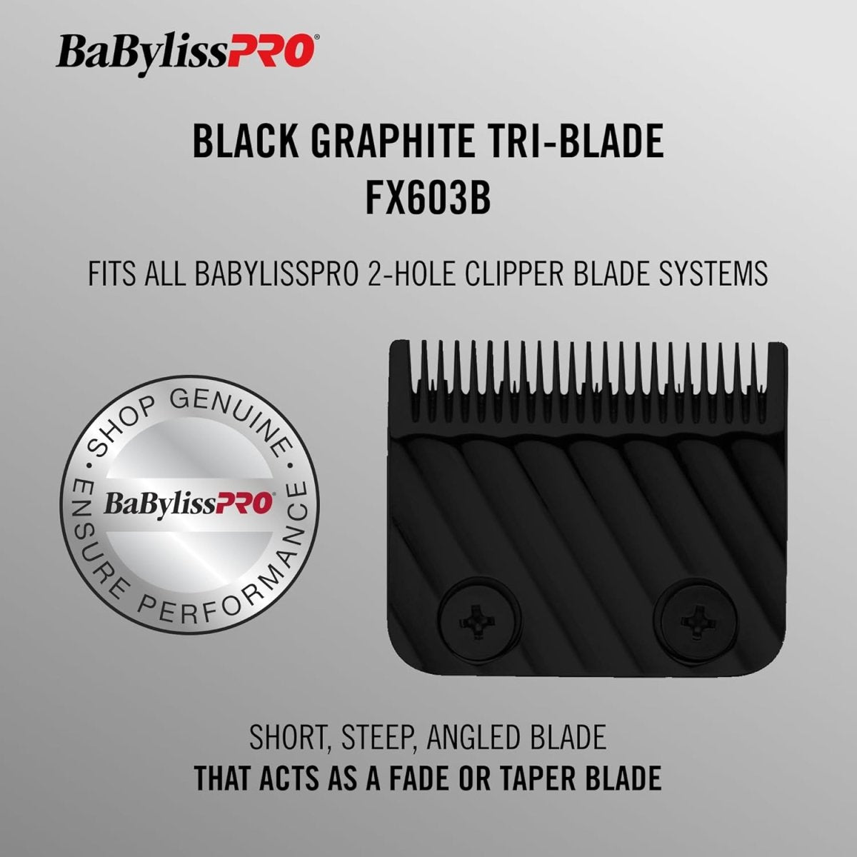 BaBylissPRO Replacement Black Graphite Tri - Blade (FX603B) - Kade Hair