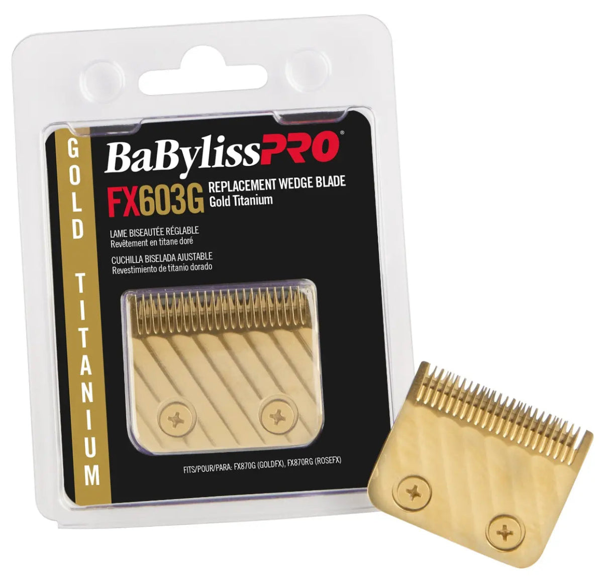 BabylissPRO Replacement Blade Gold Titanium Wedge FX603G - Kade Hair