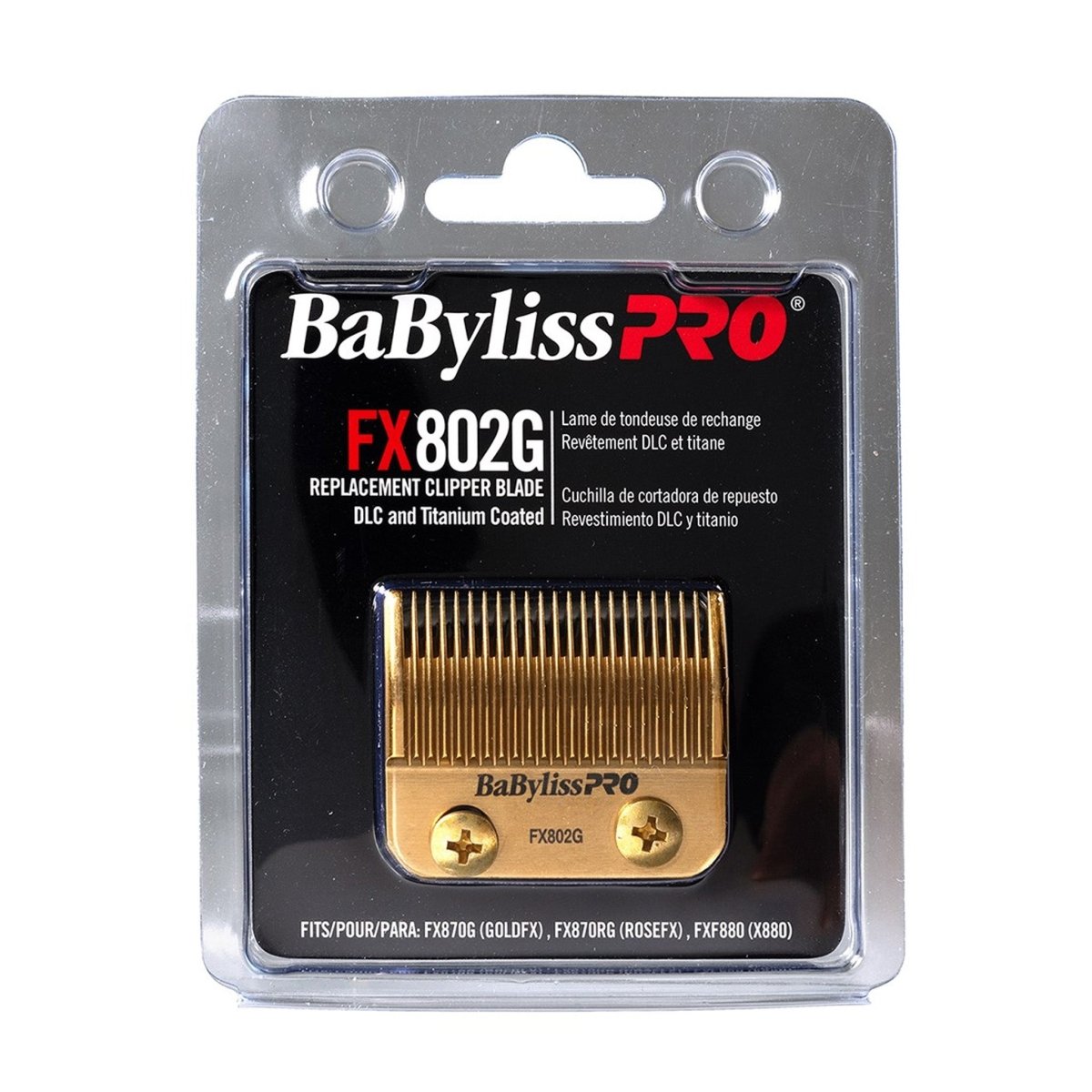 BabylissPRO Replacement Clipper Taper Blade Gold FX802G - Kade Hair