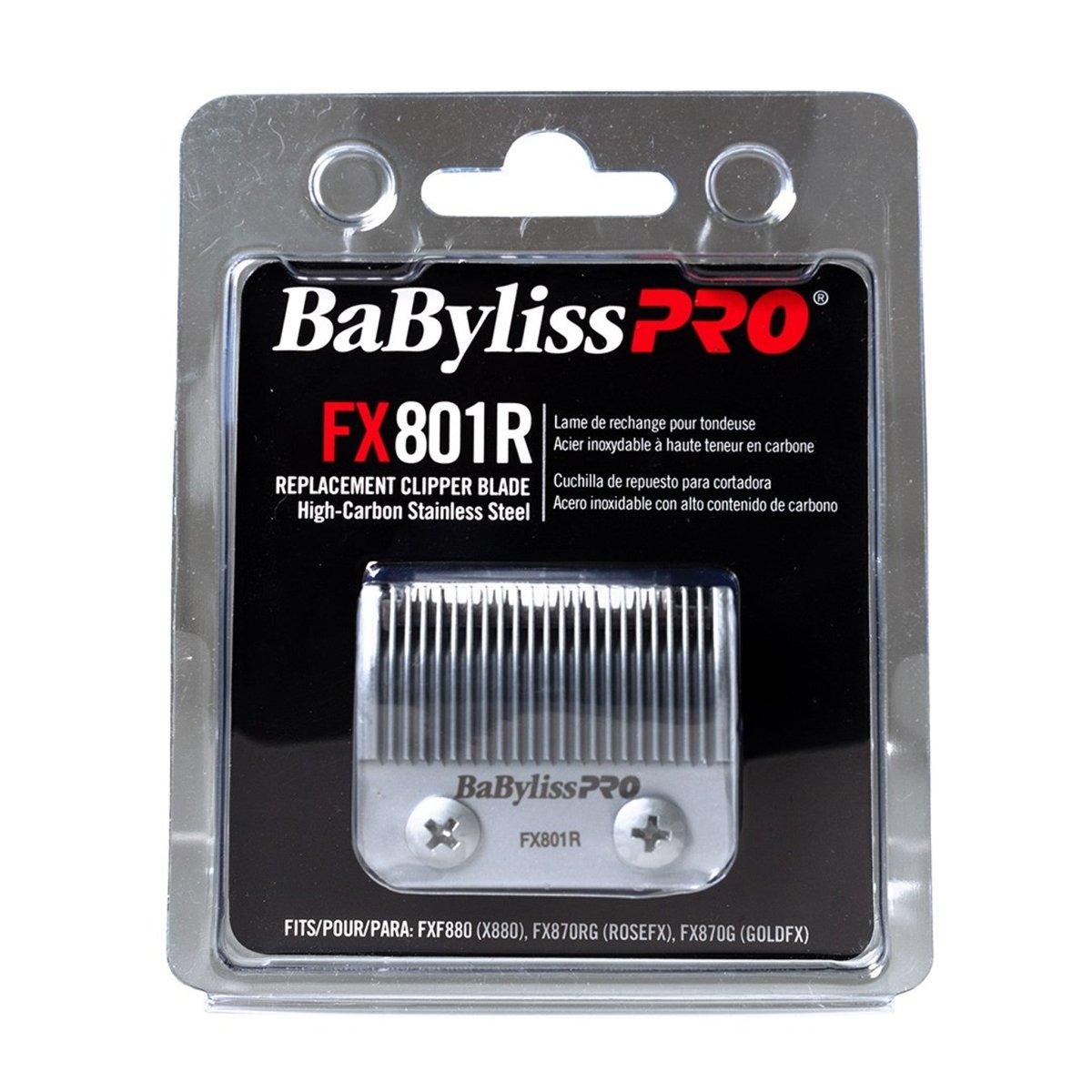 BabylissPRO Replacement Clipper Taper Blade Silver FX801R - Kade Hair