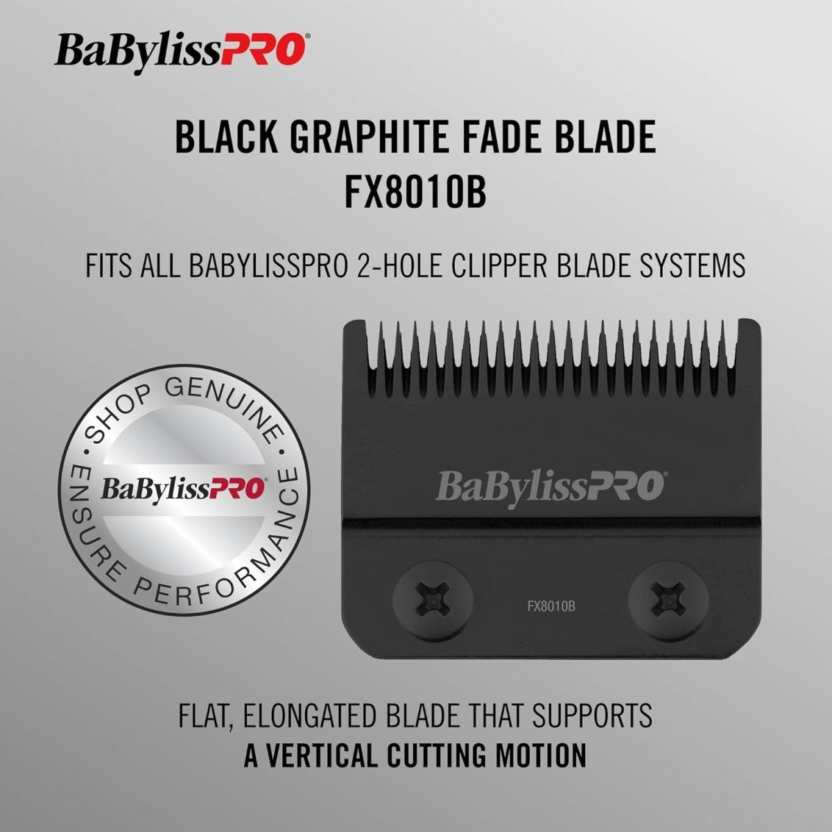 BaBylissPRO Replacement Graphite Fade Blade (FX8010B) - Kade Hair