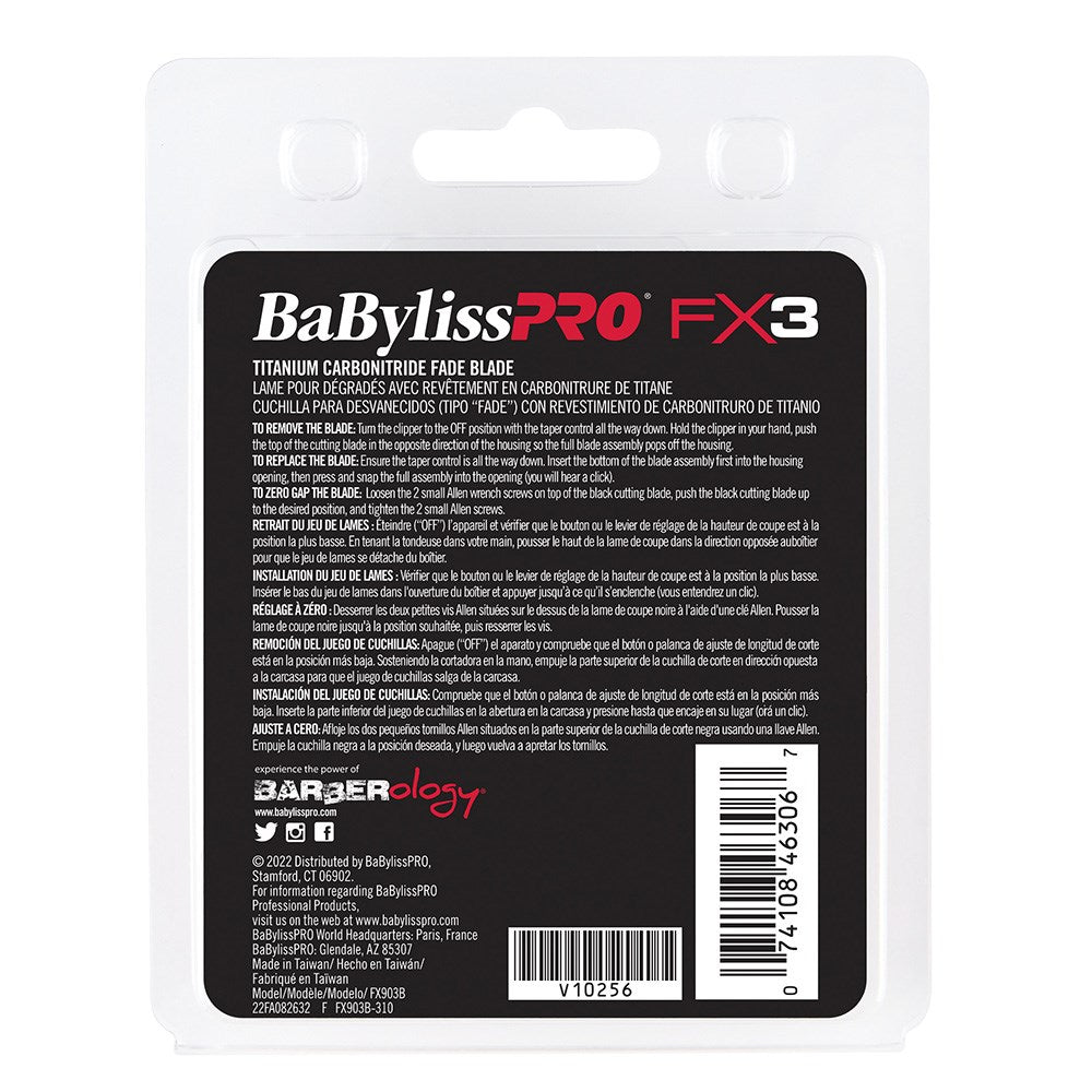 BaBylissPRO Replacement Hair Clipper FX3 Fade Blade FX903B - Kade Hair