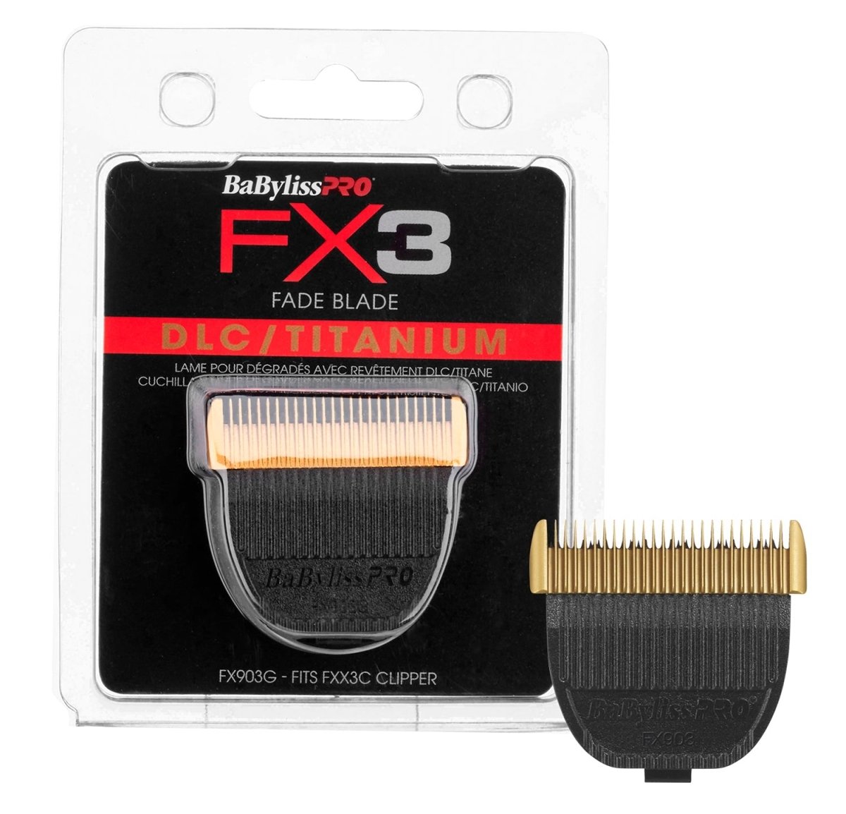 BaBylissPRO Replacement Hair Clipper FX3 Gold Fade Blade FX903G - Kade Hair