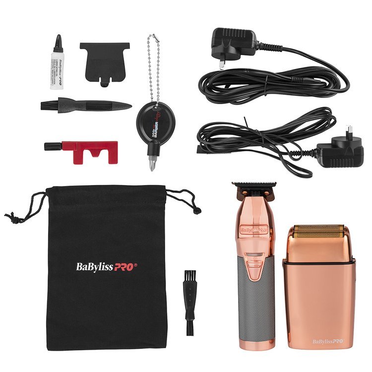 BabylissPRO Rose FX Outliner Trimmer & Foil Shaver Duo - Kade Hair