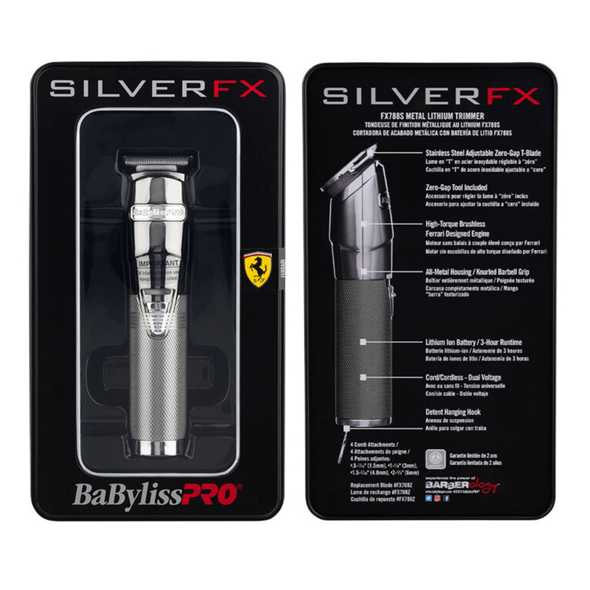 BabylissPRO Silver FX Lithium Hair Trimmer - Kade Hair