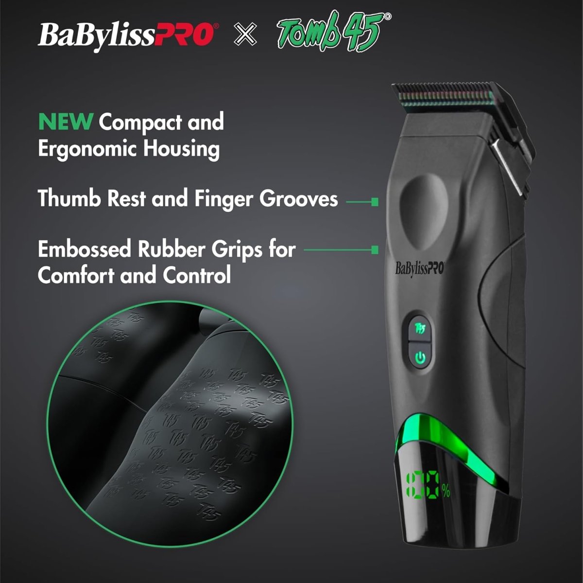 BaBylissPRO x Tomb45 Wireless Charging Clipper - Kade Hair
