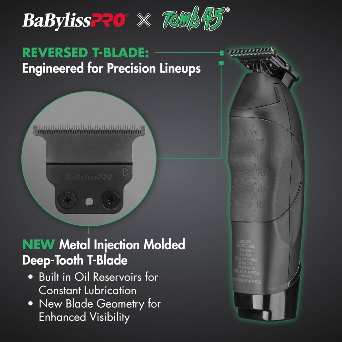BaBylissPRO x Tomb45 Wireless Charging Trimmer - Kade Hair